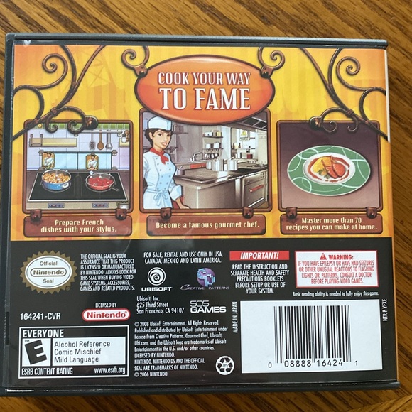Nintendo DS Gourmet Chef - Picture 3 of 3